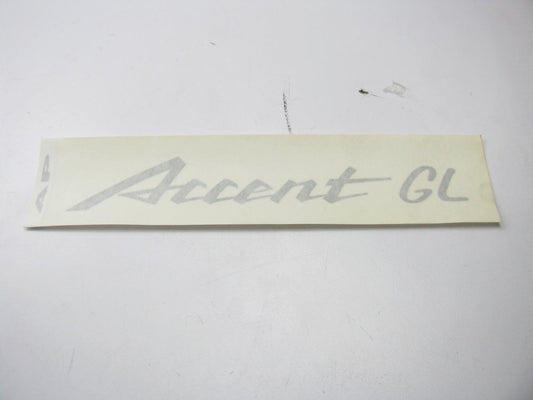 New OEM Trunk Lid Emblem Badge Decal Nameplate Silver For 2000-06 Hyundai Accent