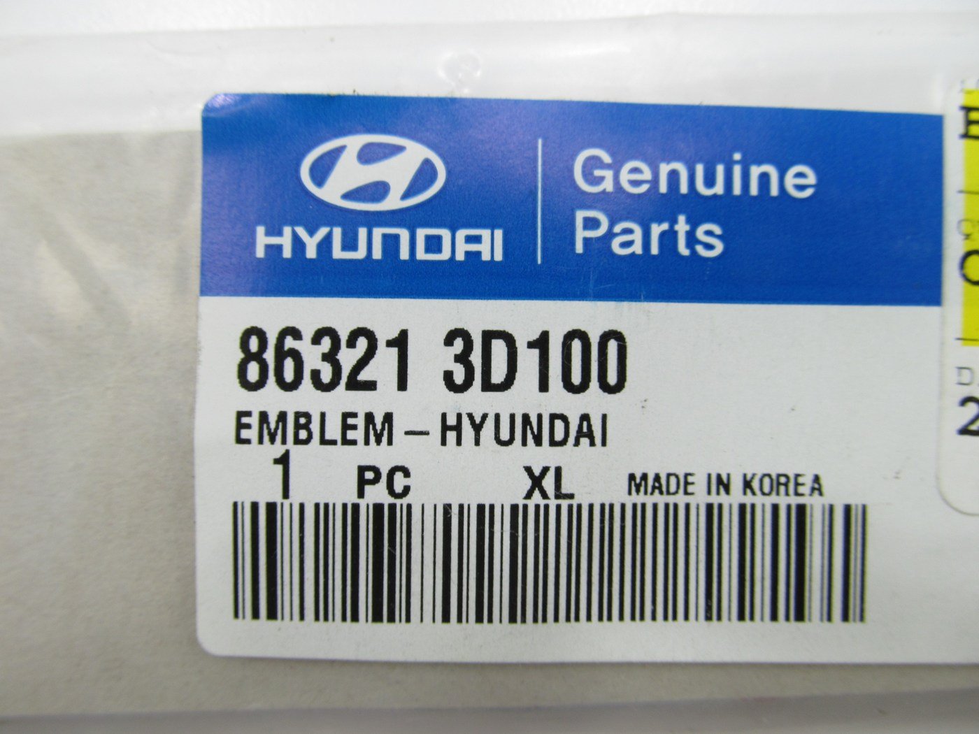 NEW OEM Trunk Lid Emblem For 02-05 Hyundai Sonata 863213D100