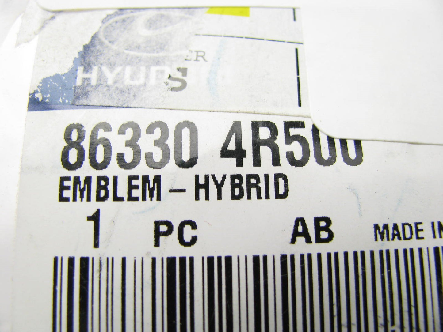 NEW GENUINE - OEM 863304R500 Emblem - Hybrid For 2011-2015 Hyundai Sonata