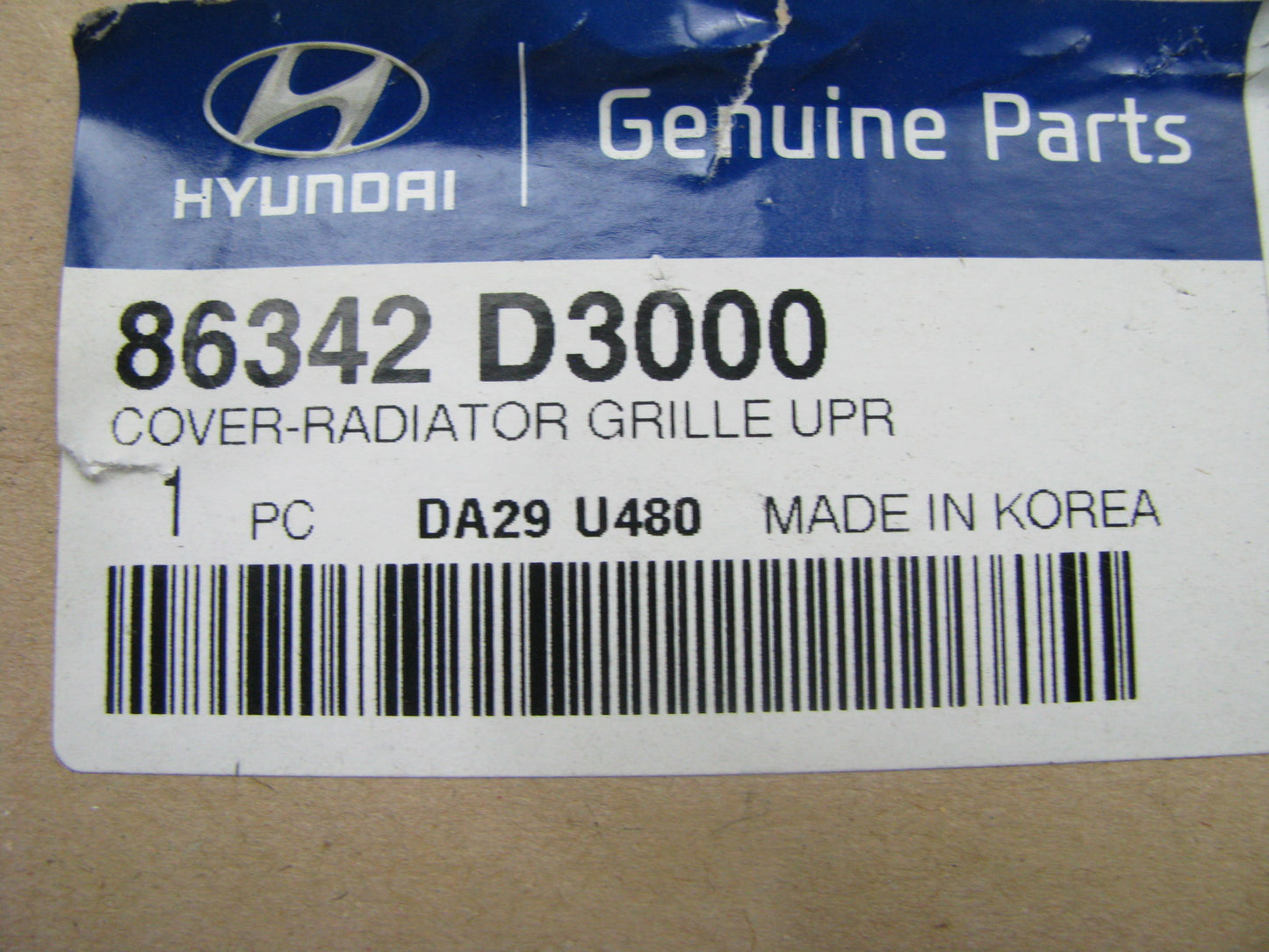 NEW GENUINE Upper Radiator Support Cover For 2016-2021 Tucson 86342D3000