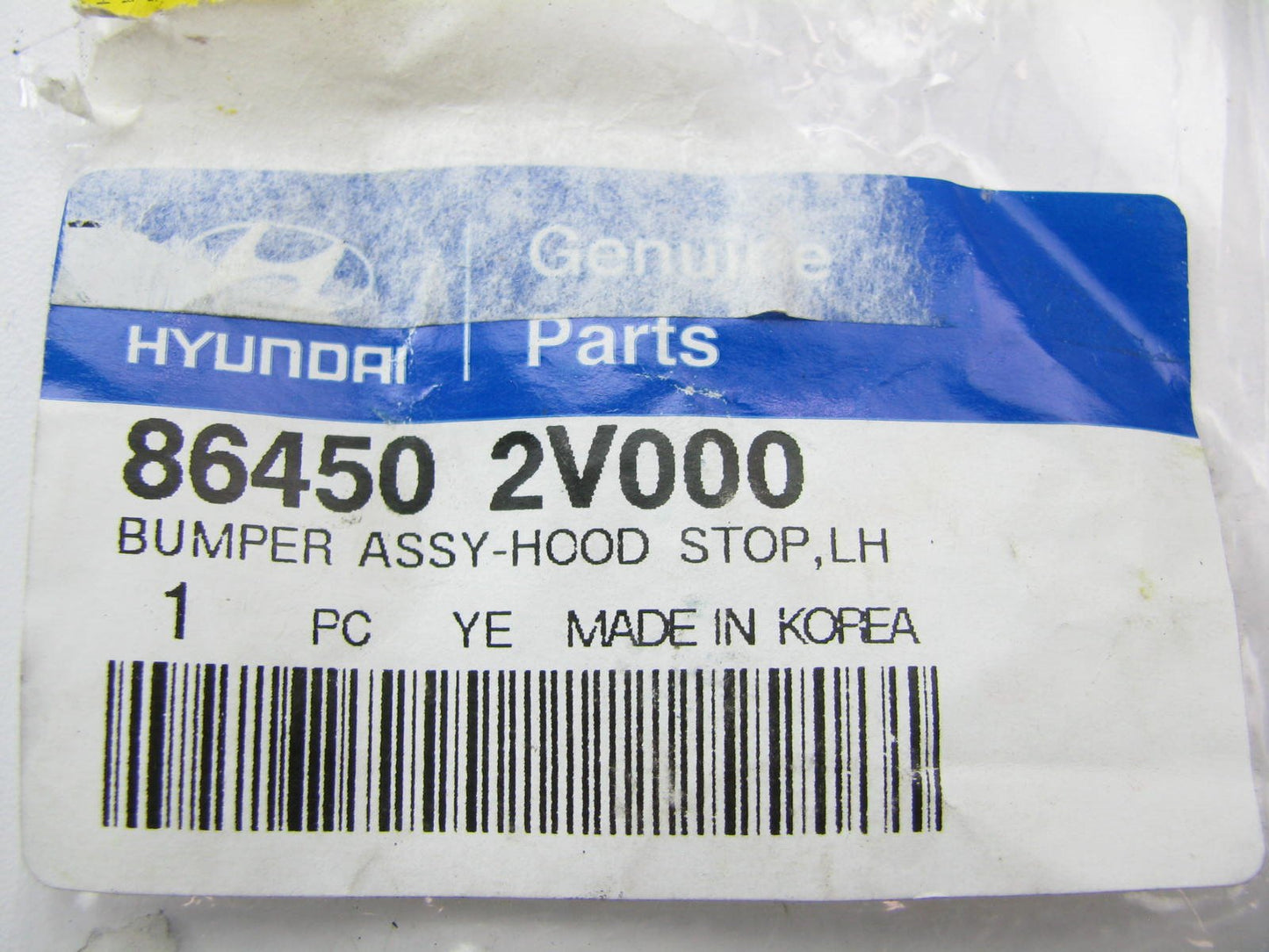 New Genuine Left Side Hood Bump Stop For 2012-16 Hyundai Veloster 864502V000