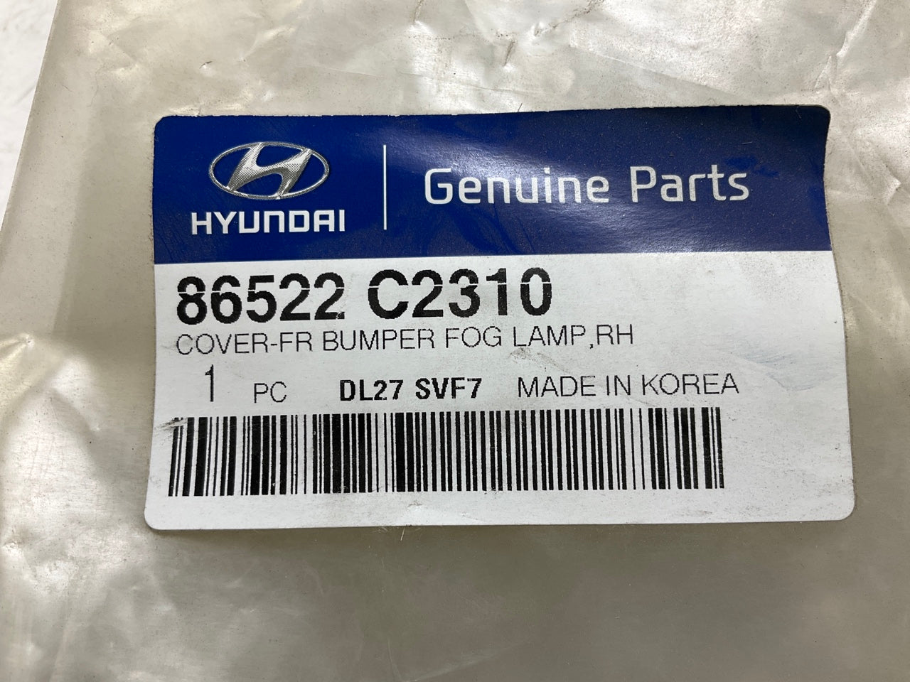 NEW - OEM 86522-C2310 Front Right Fog Light Bezel For 2015-2017 Hyundai Sonata