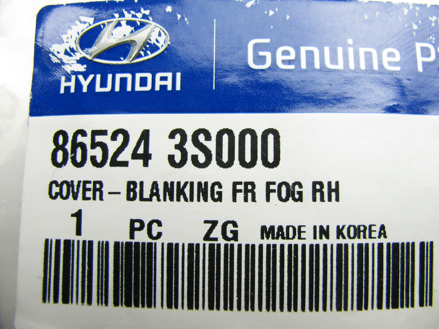 865243S000 Front Right Fog Light Cover OEM For 11-13 Hyundai Sonata