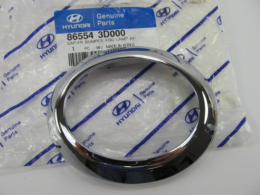 NEW Right Passengers Fog Light Lamp Cover Chrome Trim Bezel OEM For 2002 Sonata