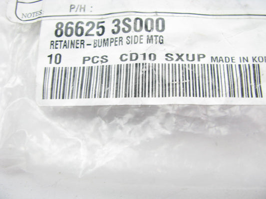 NEW - OEM 866253S000 Rear Bumper Upper Cover Grommet For 13-16 Hyundai Santa Fe