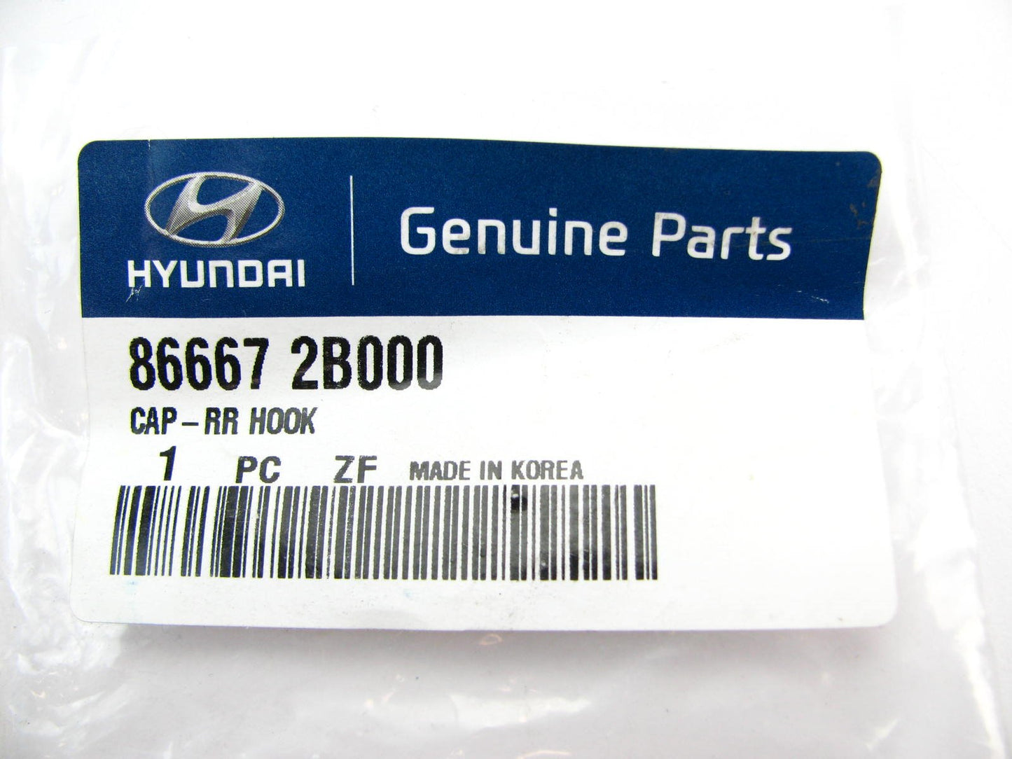 Rear Bumper Tow Hook Lower Cover Cap OEM For 2007-09 Hyundai Santa Fe 866672B000
