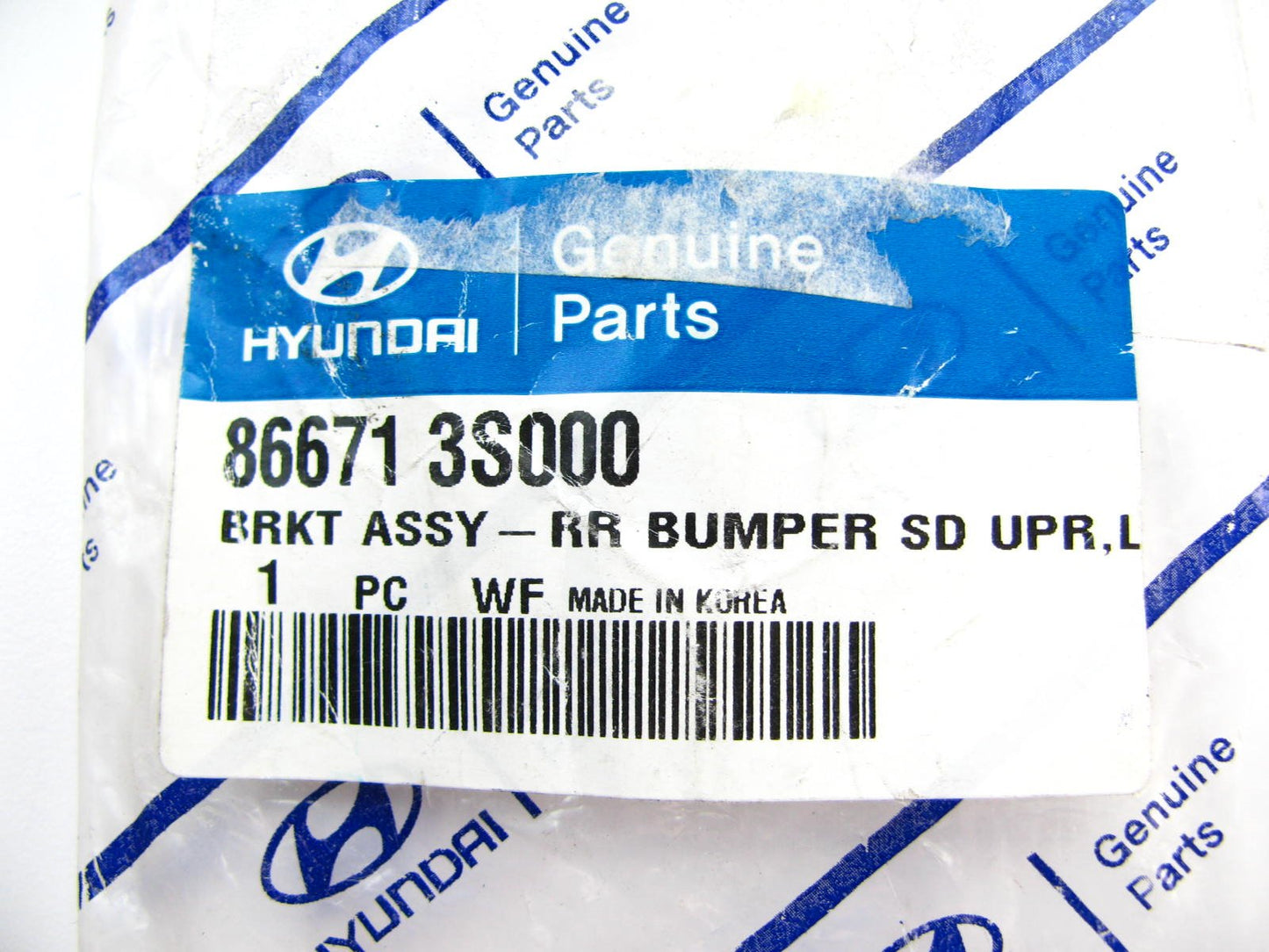 Rear Bumper Cover Upper Support Bracket - Left Driver Side OEM For 11-15 Sonata
