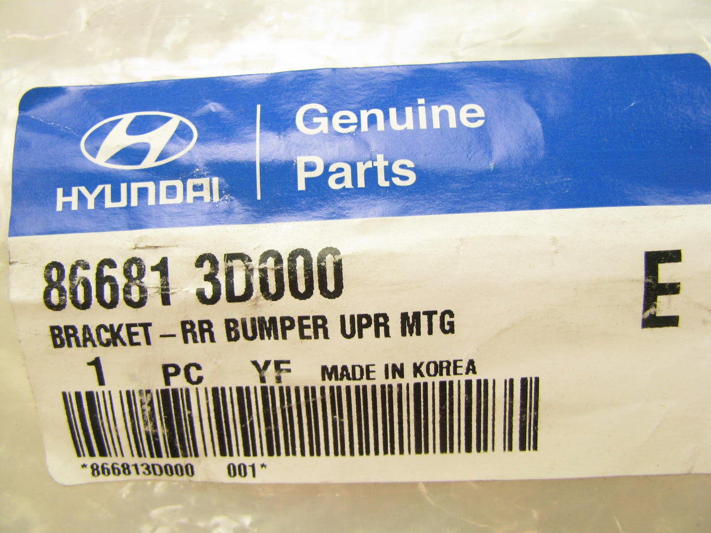 New OEM Rear Bumper Upper Mounting Bracket For 02-05 Hyundai Sonata 866813D000