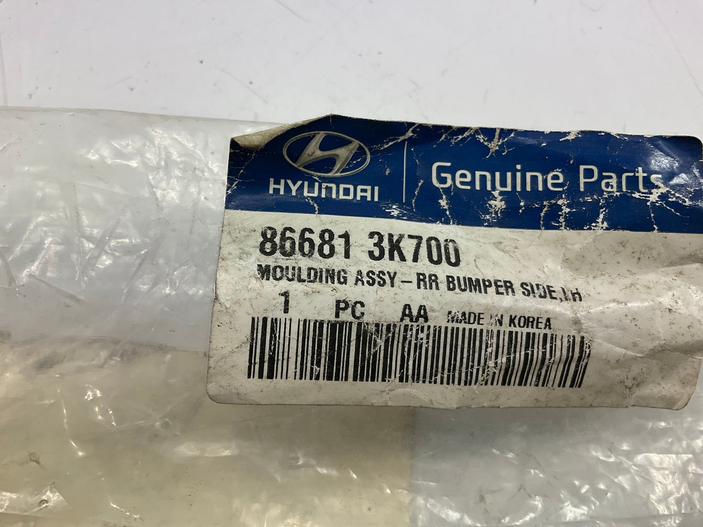 REAR LEFT DRIVERs Side Bumper Moulding Trim OEM For 2009-2010 Sonata 866813K700