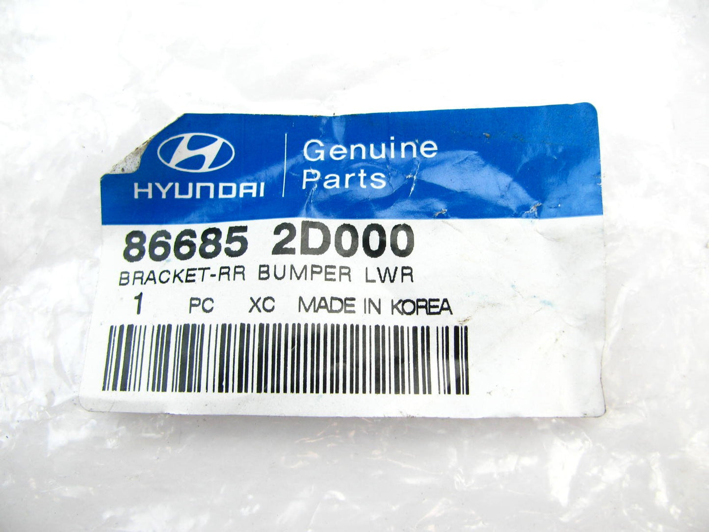 Rear Bumper # 4 Lower Bracket OEM For 2001-2006 Elantra SEDAN 866852D000