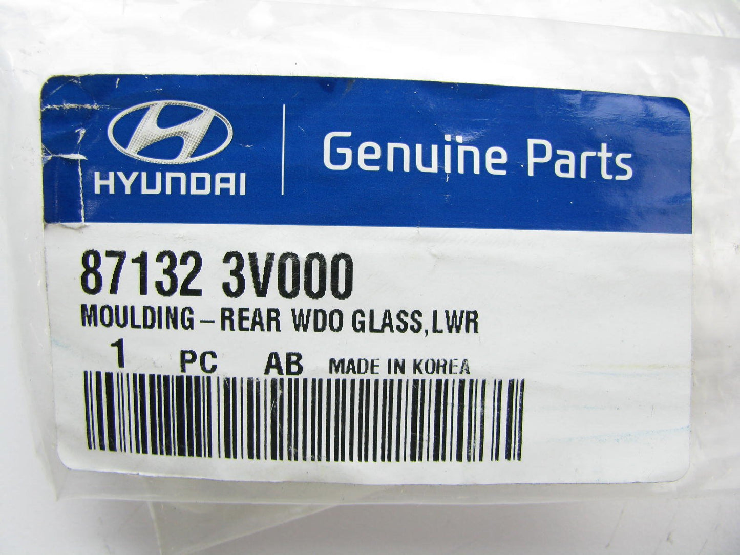 New Back Glass Reveal Moulding Strip Seal OEM For 12-15 Hyundai Azera 871323V000