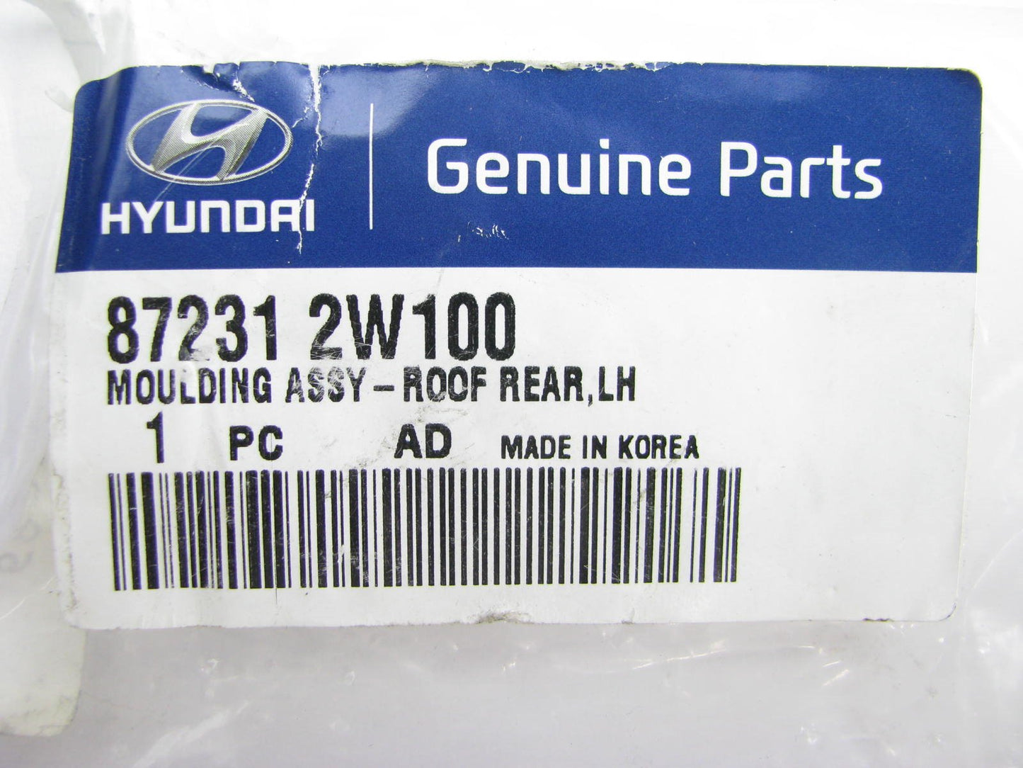 New Rear Left Side Roof Rack Moulding OEM For 13-15 Hyundai Santa Fe 872312W100