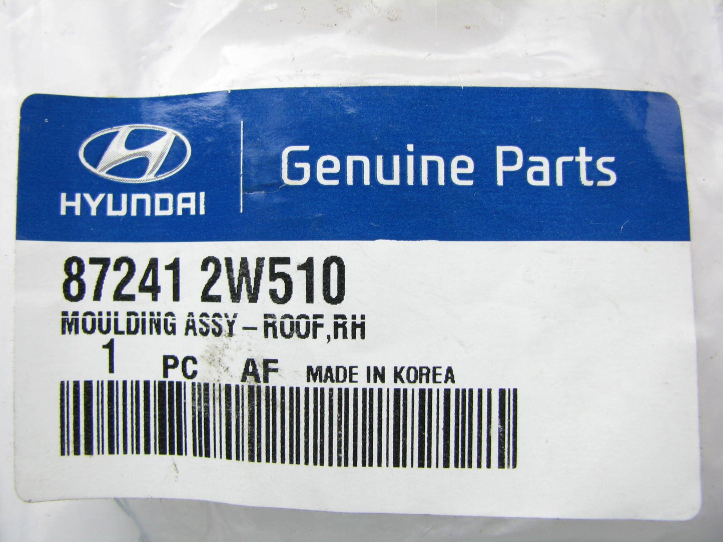 NEW - OEM REAR RIGHT Roof Rack Molding Cover Cap For 13-18 Santa Fe 872412W510