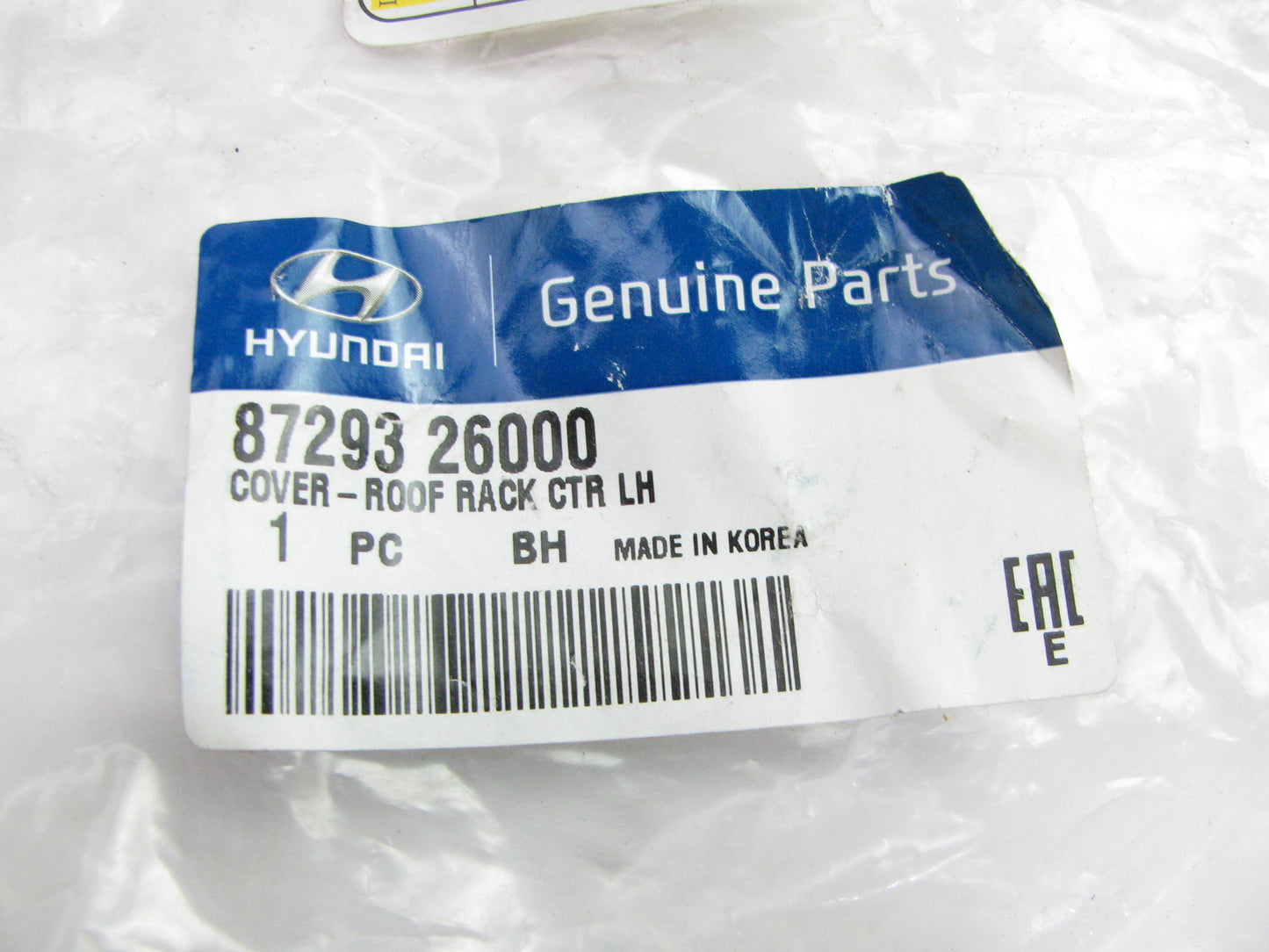 NEW GENUINE Roof Rack Cover Left Siderail Cap OEM For 01-06 Santa Fe 8729326000