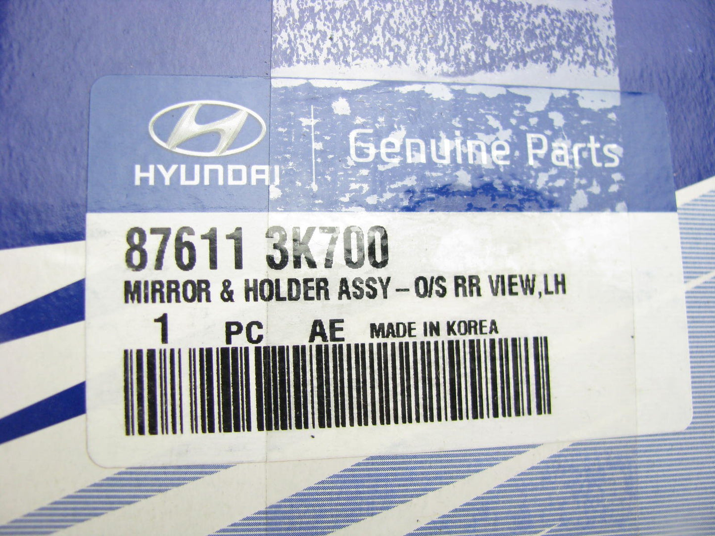 New Genuine LEFT Side Outside Mirror Glass W/ Heater For 2005 Sonata 876113K700
