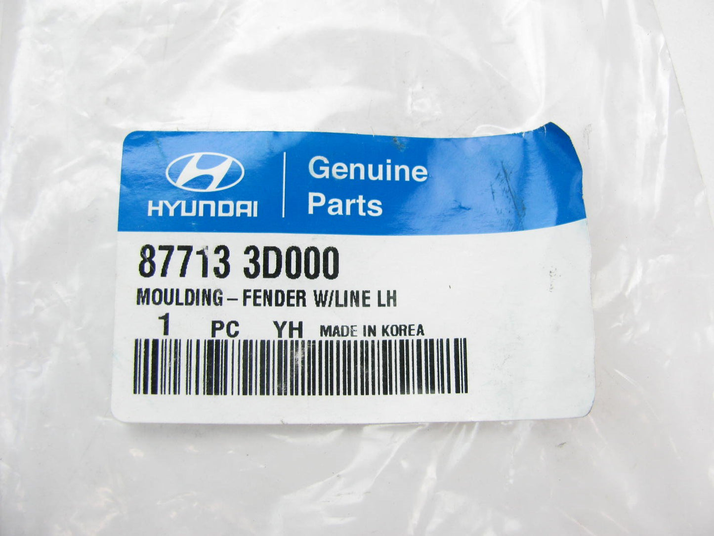 NEW GENUINE Left Drivers Side Fender Moulding OEM For 2002-05 Sonata 877133D000