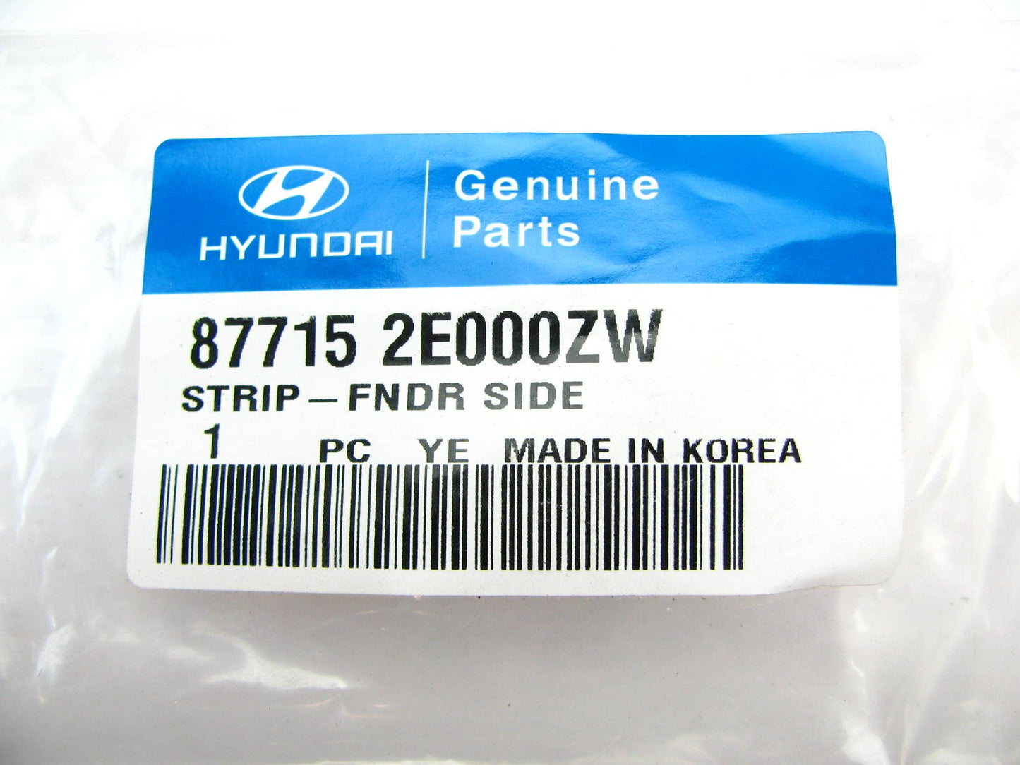 Wheel Arch Flare Gasket Fender Seal Strip OEM For 2005-2009 Tucson 877152E000ZW