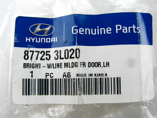 New Genuine FRONT LEFT Door Waste Line Moulding OUTSIDE Trim OEM For 06-11 Azera
