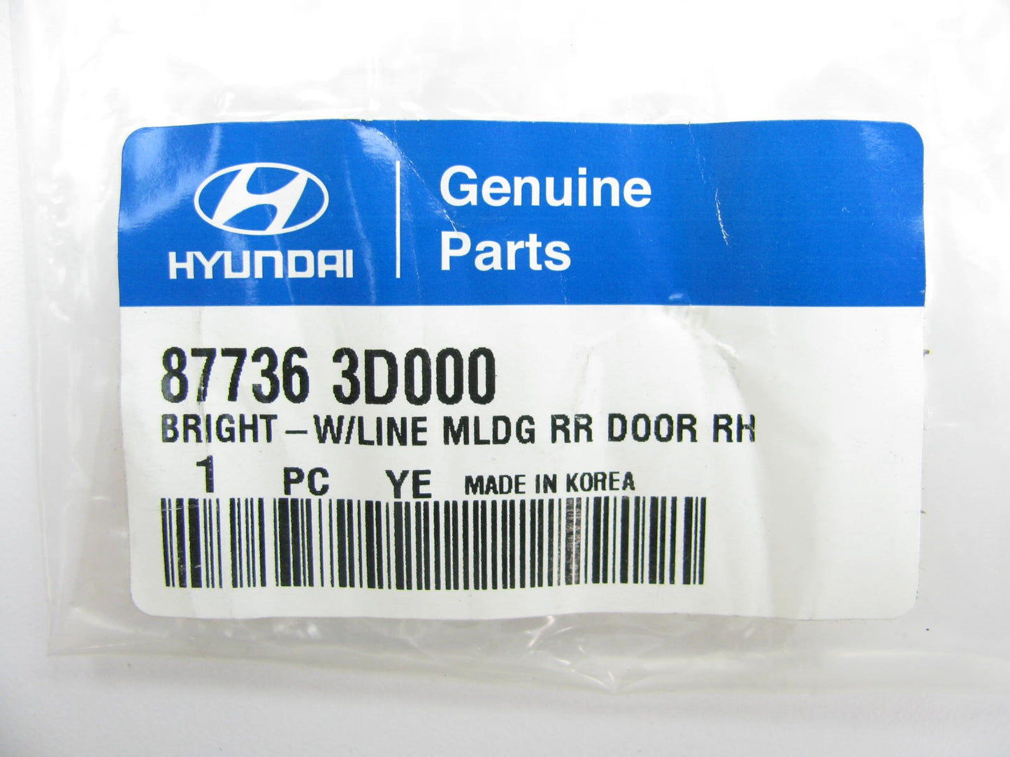 Rear Right Side Door Lower Moulding Strip Trim OEM For 02-05 Sonata 877363D000