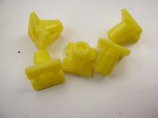 (5) NEW GENUINE Side Moulding Mounting Cilps Yellow Oem For Hyundai 8775634500