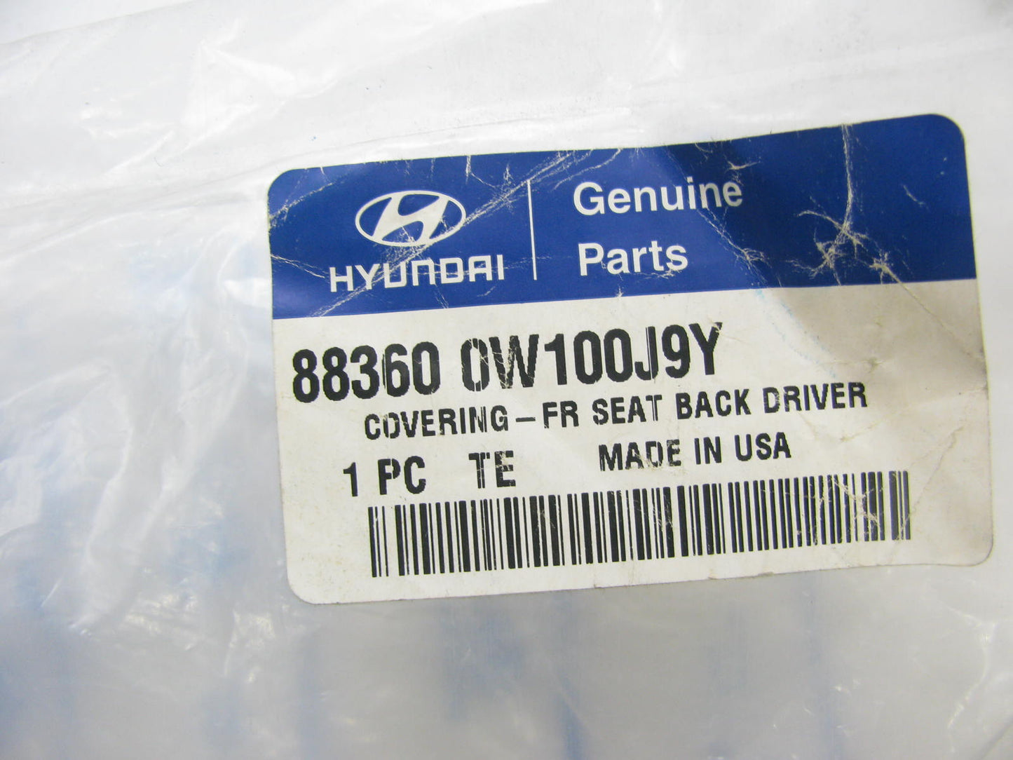 NEW Left Driver Seat Back Cover Beige Cloth OEM For 07-09 Santa Fe 883600W100J9Y