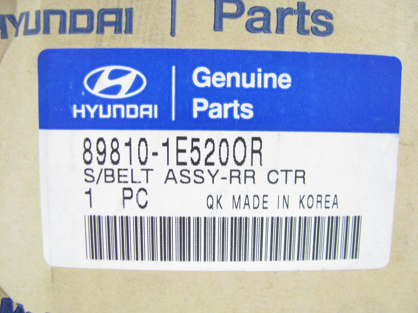 NEW - OEM GENUINE Rear Center Beige Seat Belt For 2006-2011 Hyundai Accent SEDAN