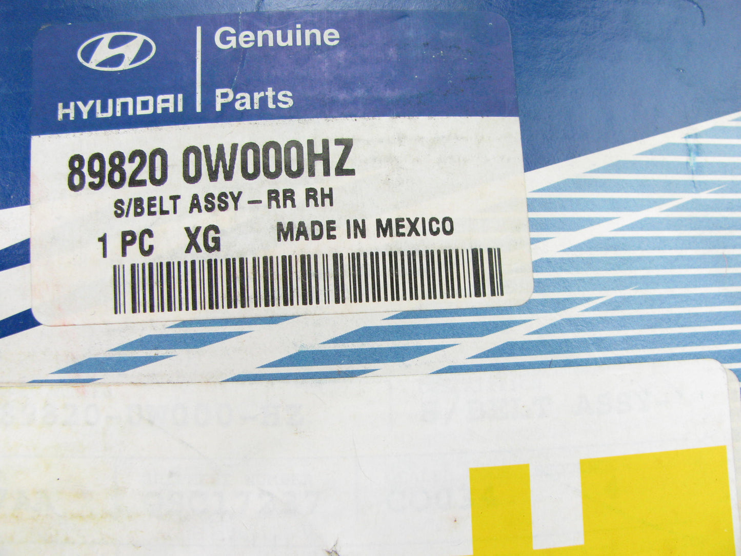 NEW Rear Right Passengers Outer Seat Belt OEM For 10-12 Santa Fe 898200W000HZ