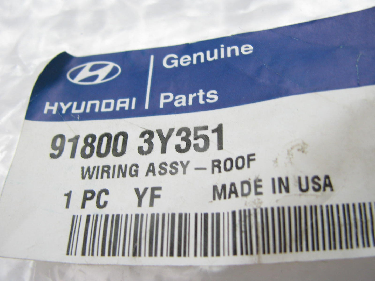 NEW - OEM Roof Wire Harness For 12-13 Hyundai Elantra 918003Y351