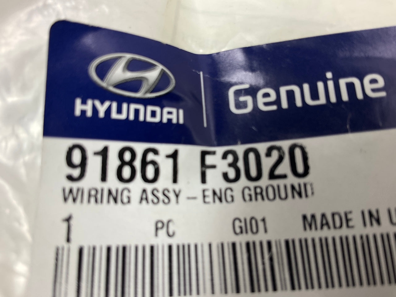 NEW Engine Ground Strap Battery Cable OEM For 17-20 Elantra US Built 91861F3020