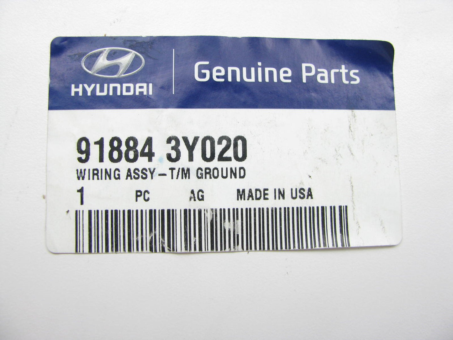 NEW - OEM GENUINE 12'' Ground Cable For 2014-2016 Hyundai Elantra 918843Y020