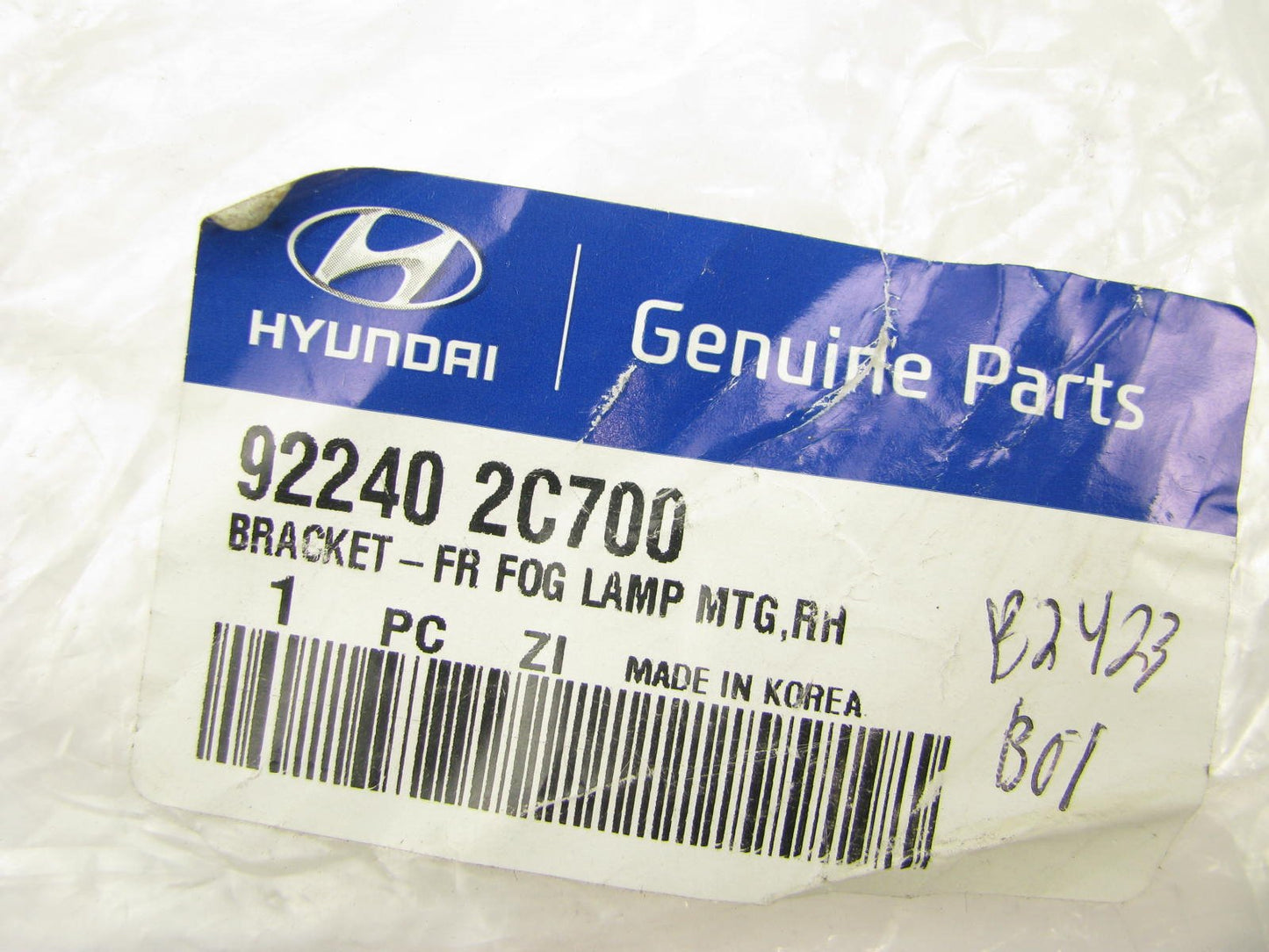 New Genuine FRONT RIGHT Fog Light Lamp Bracket OEM For 07-08 Tiburon 922402C700