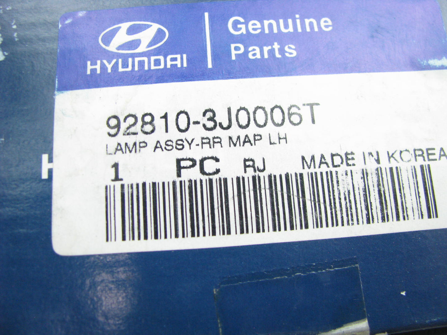 NEW - OEM 928103J0006T Rear Left Reading Map Light For 2007-12 Hyundai Veracruz