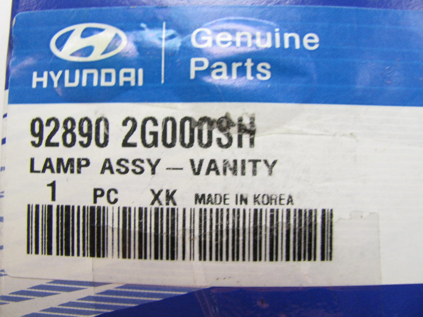 NEW GENUINE GRAY Sun Visor Light Lamp OEM For 2010-2012 Hyundai 928902G000SH