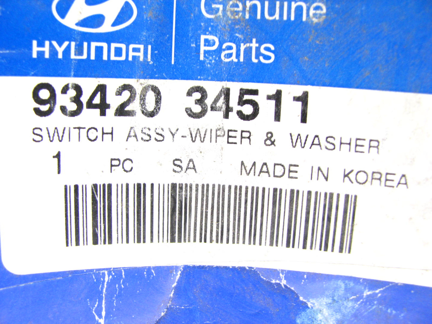 NEW - OEM 9342034511 Windshield Wiper Switch For 1997-1998 Hyundai Sonata