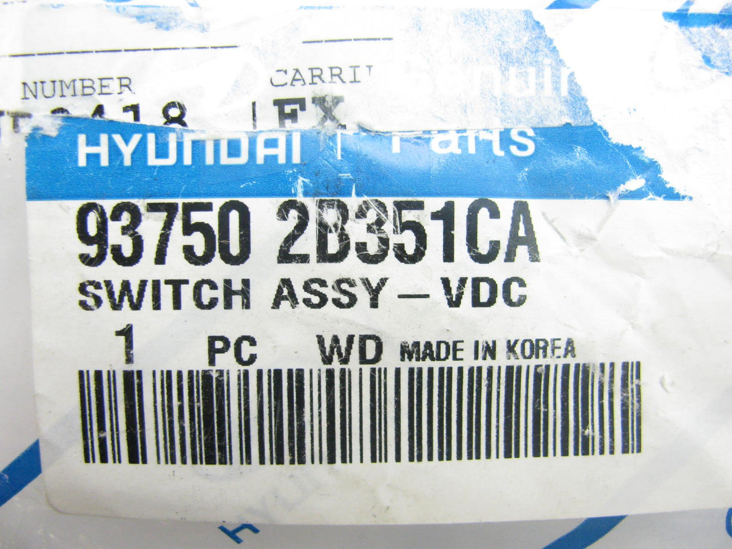 NEW GENUINE Dynamic Control 2WD Stability Control Switch OEM For 10-12 Santa Fe