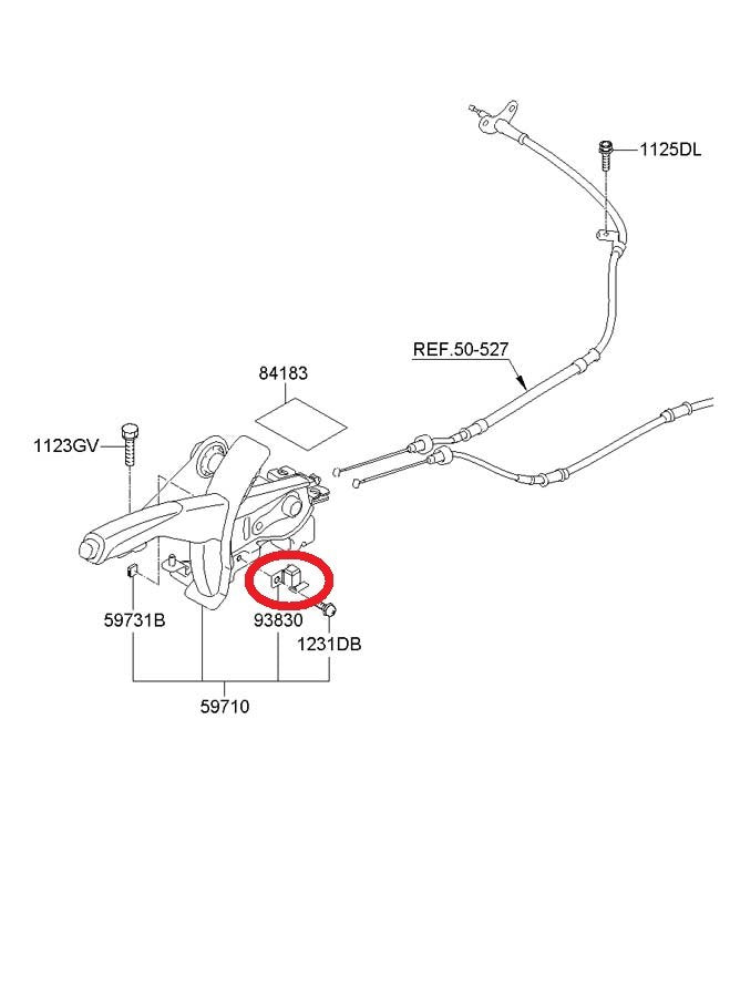 New OEM Parking Brake Switch For 10-15 Genesis Coupe, 11-13 Sonata 938302M000