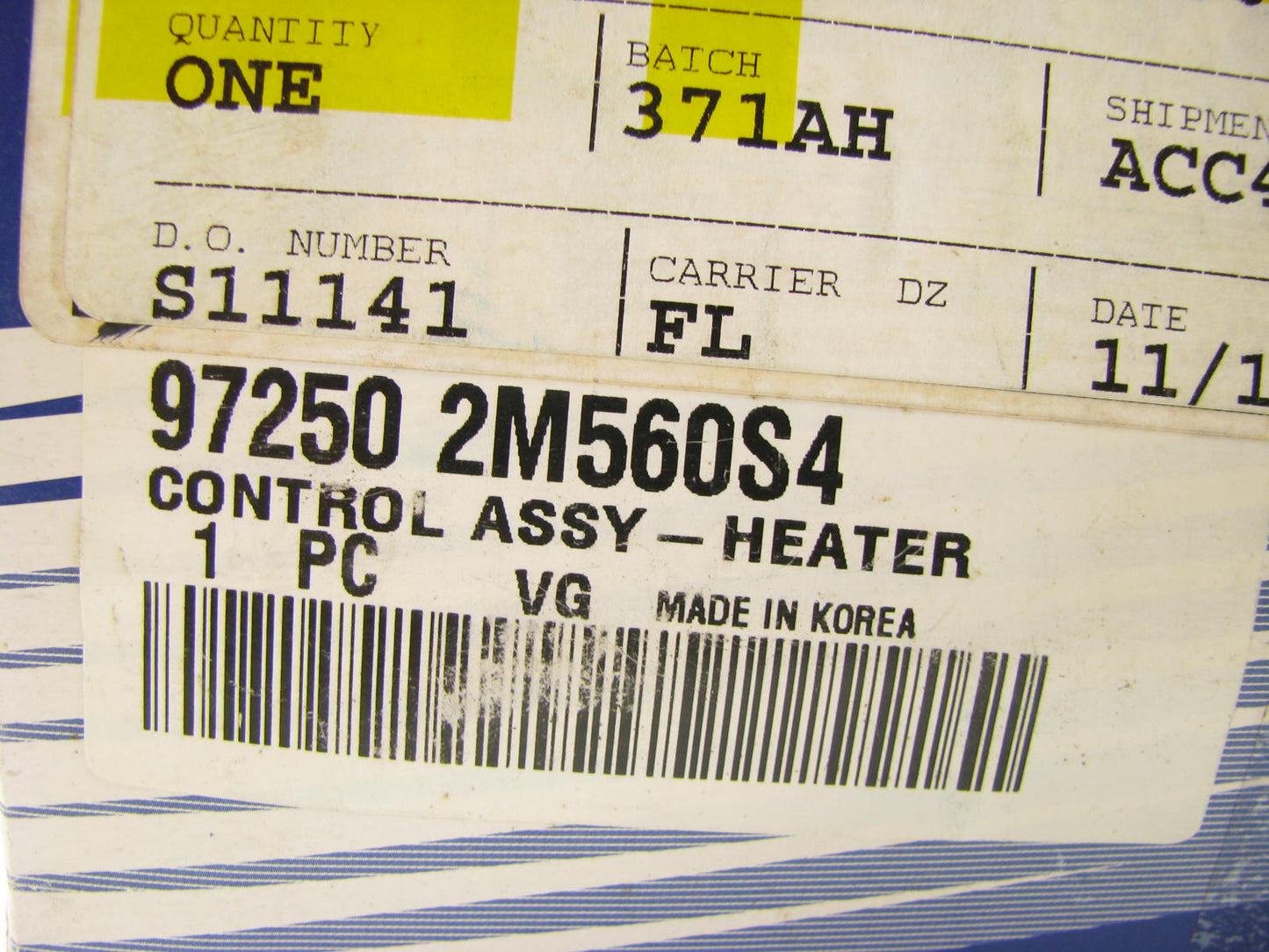 NEW - OEM 972502M560S4 HVAC A/C Heater Control Panel For 2009-12 Genesis