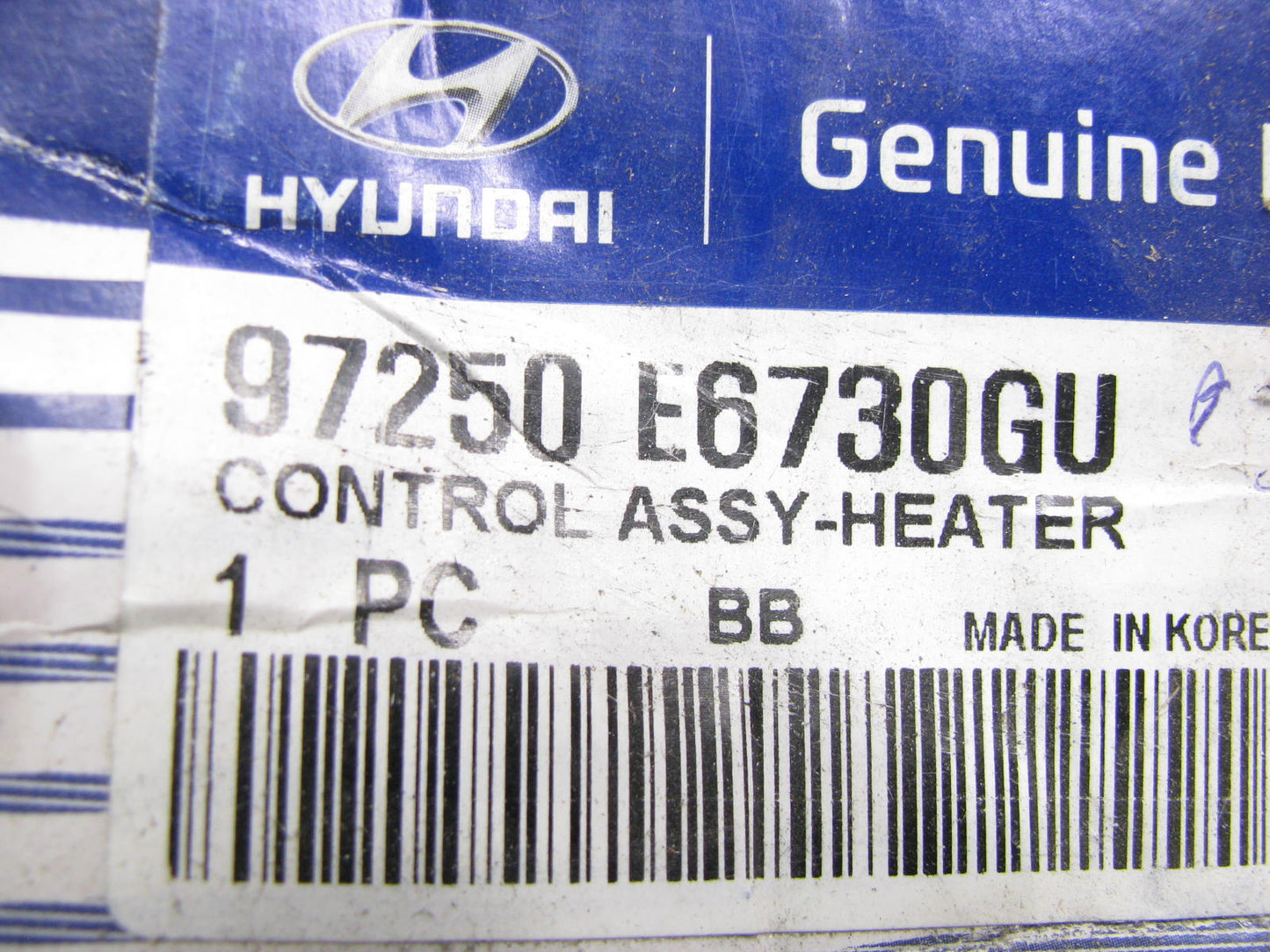 NEW - OEM 97250E6730GU A/C Heater Climate Control Switch Panel For 16-17 Sonata