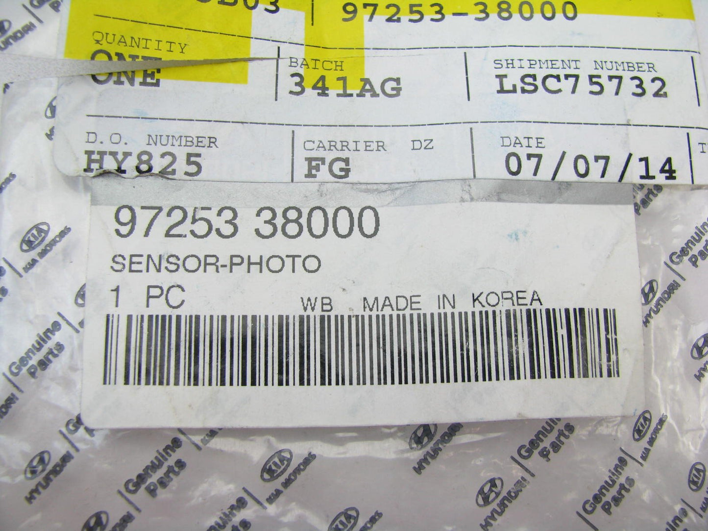 NEW GENUINE OEM Photo Light Temperature Temp Sensor For Hyundai 9725338000
