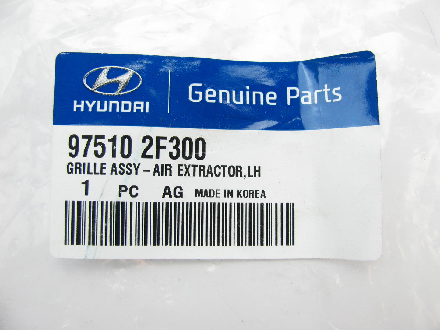 Left Quarter Panel (Drivers) Air Vent Grille Pressure Outlet OEM For 2015 Sonata