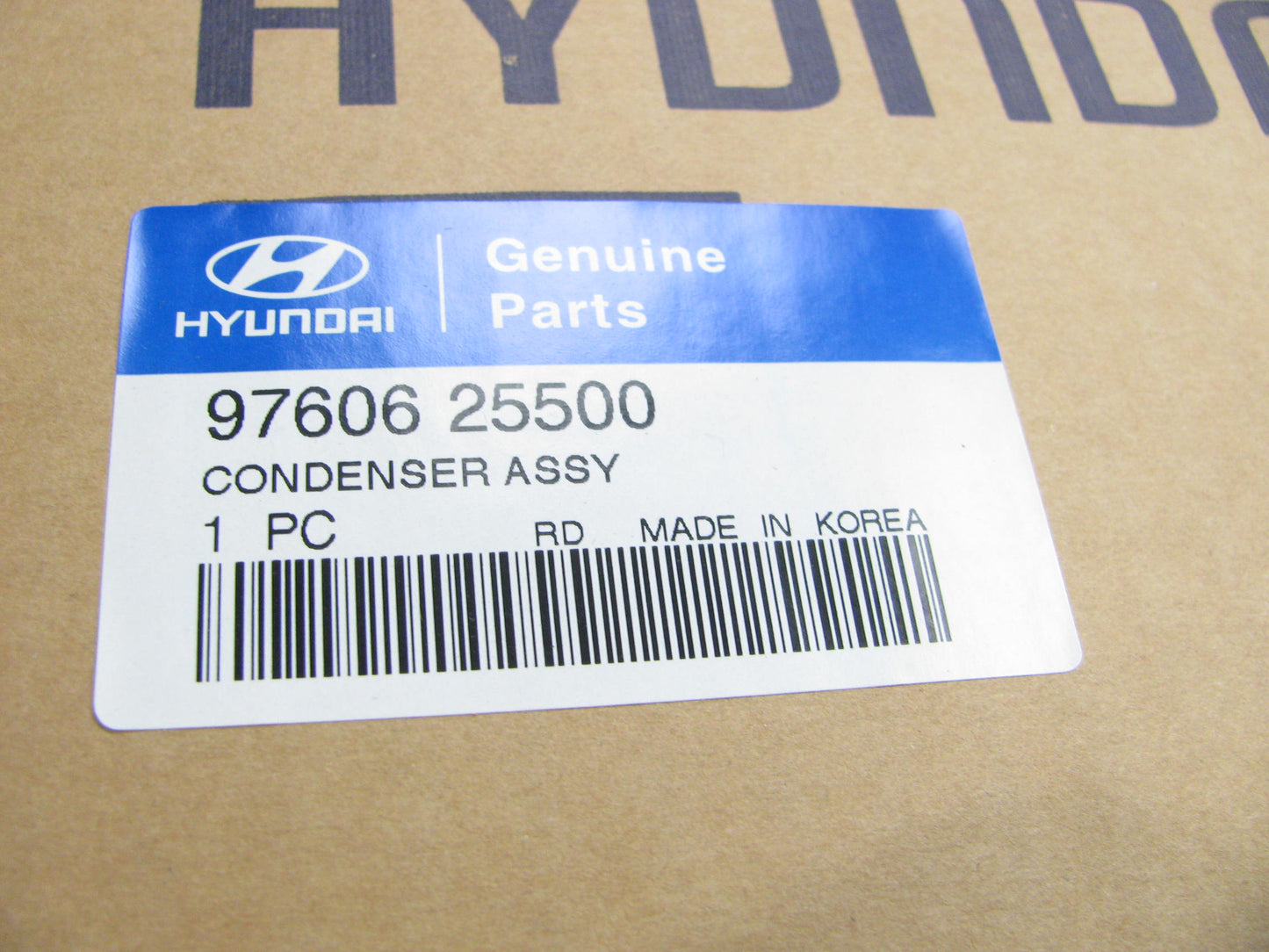 New Genuine OEM A/C Condenser 9760625500 For 2000-2005 Hyundai Accent 1.6L-L4