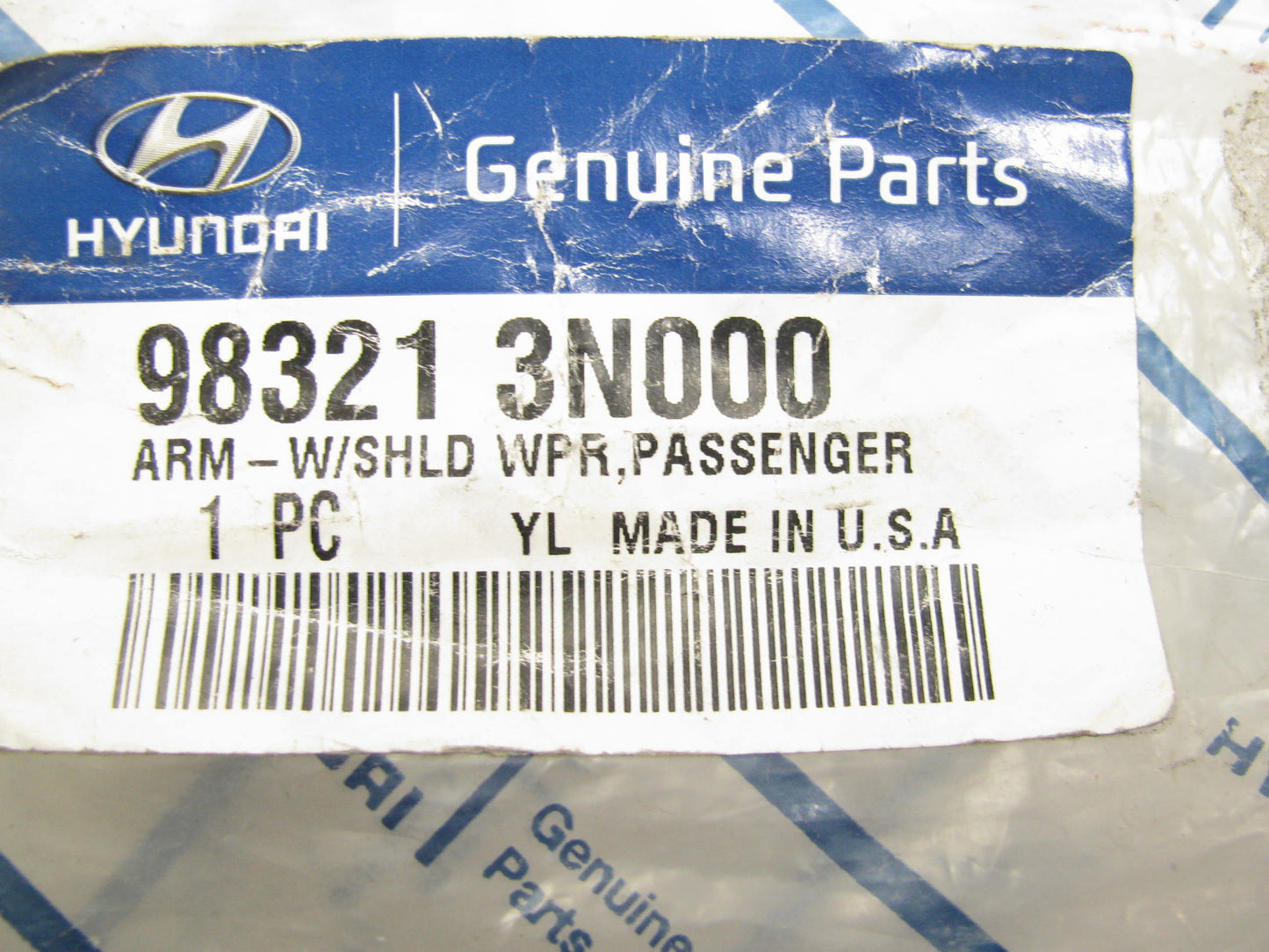 NEW GENUINE Right Passenger Side Wiper Arm OEM For 2010 Hyundai Equus 983213N000