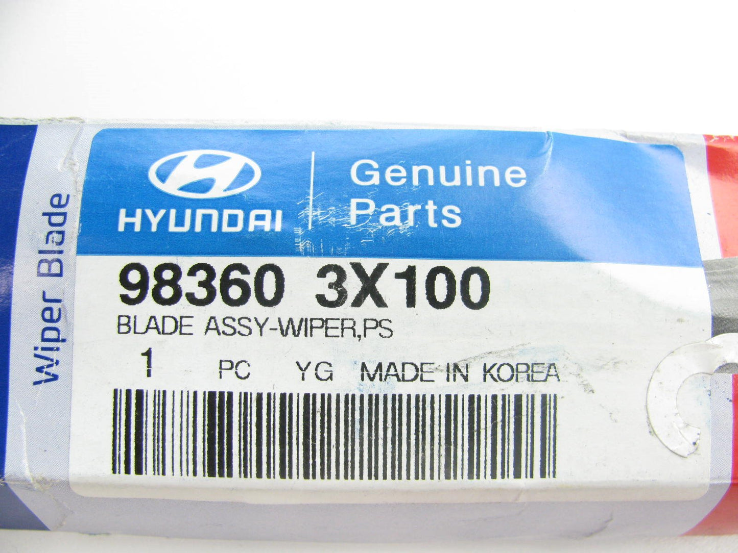 New Right Side Windshield Wiper Blade OEM For 11-15 Hyundai Elantra 983603X100