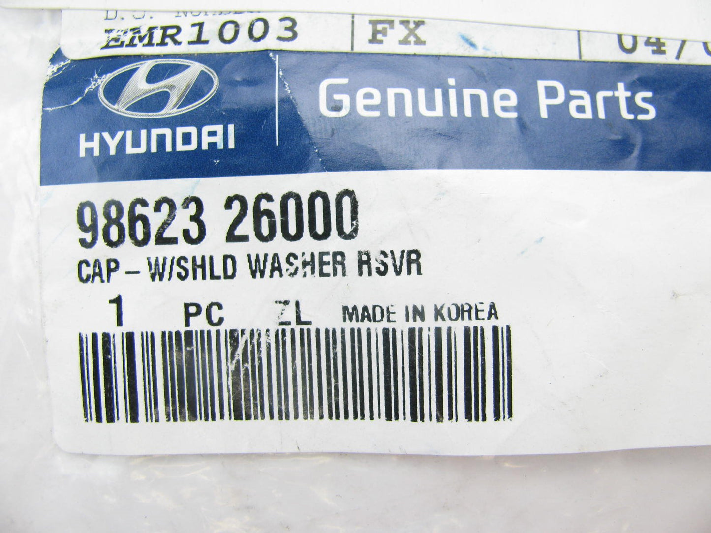 Windshield Wiper Washer Fluid Reservoir Bottle Cap OEM For Hyundai 9862326000
