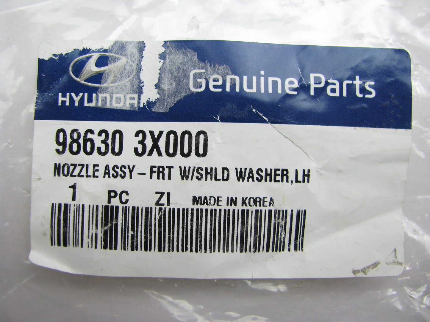 New Genuine FRONT LEFT Windshield Washer Fluid Nozzle OEM For Hyundai 986303X000