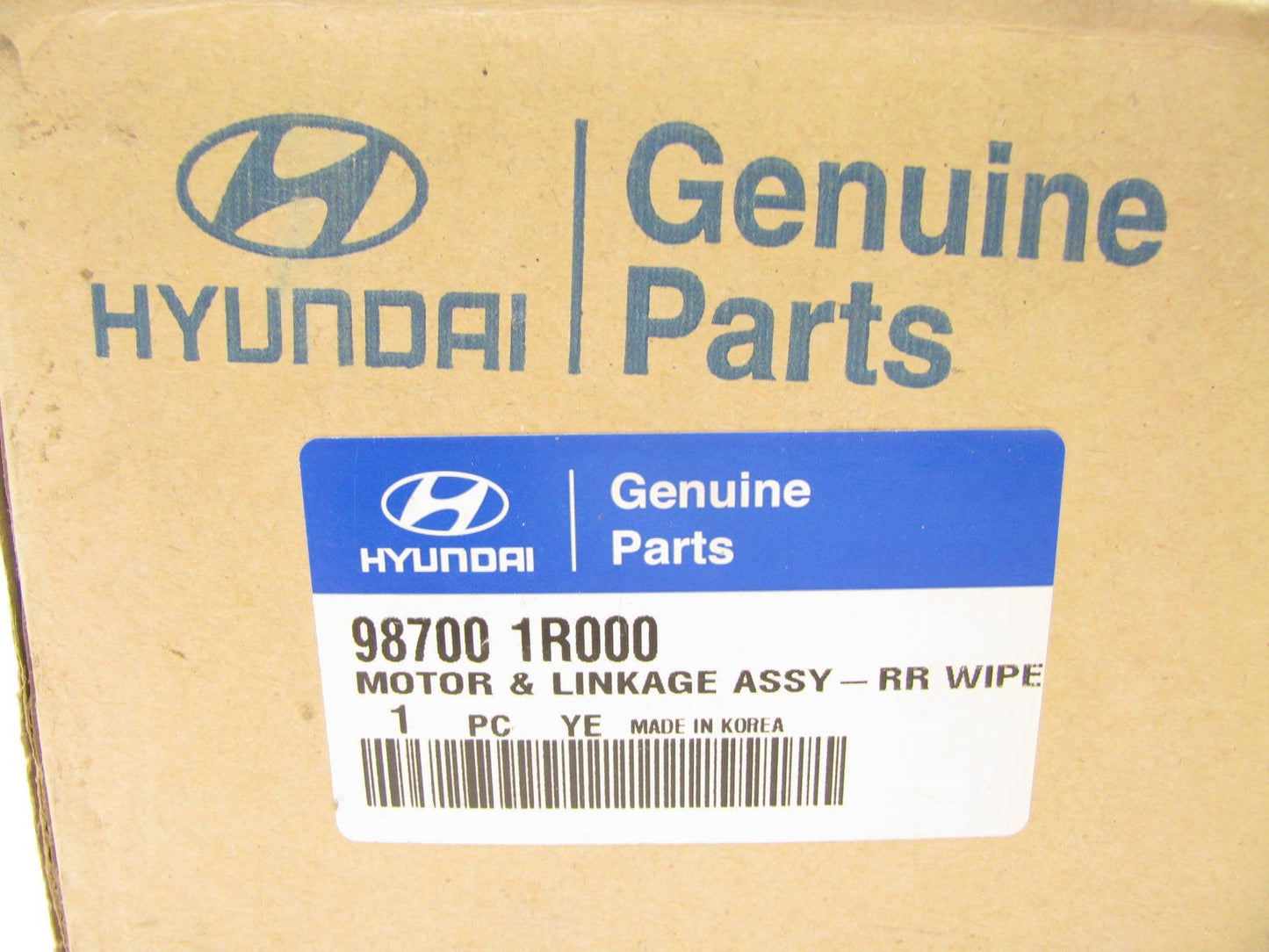 NEW GENUINE REAR Back Glass Wiper Motor OEM For 12-16 Accent 987001R000