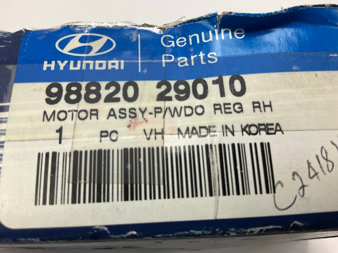 NEW Front Right Power Window Motor OEM For 96-00 Hyundai Elantra 9882029010