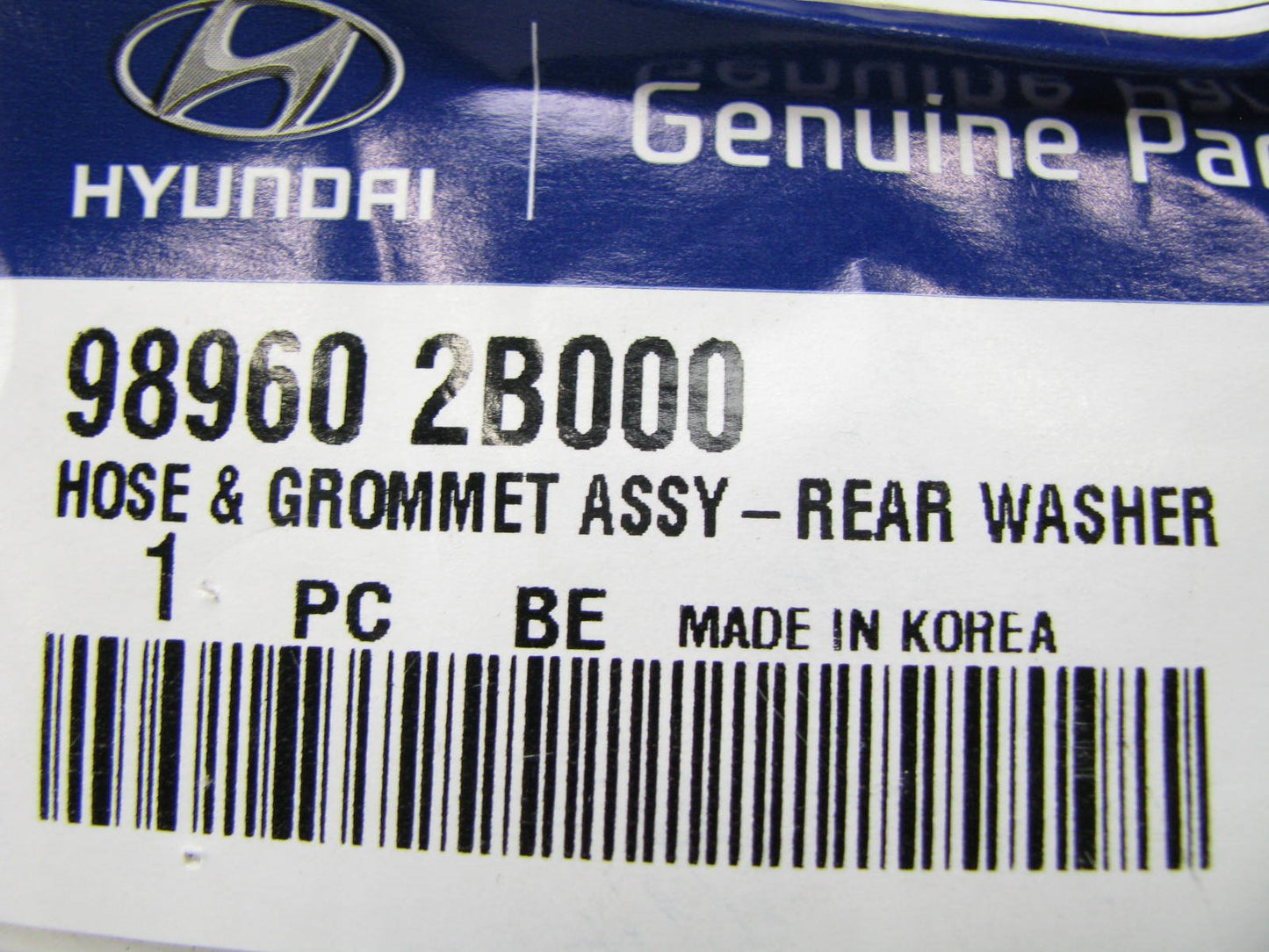 New OEM Rear Window Back Glass Washer Hose Tube For Hyundai 989602B000