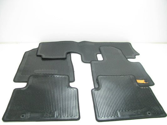 NEW - OEM B8F14AC000RYN Carpet Floor Mat Set, Black For 2013-22 Hyundai Santa Fe