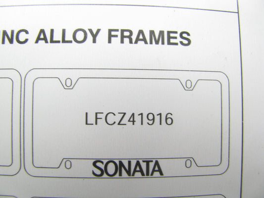 NEW OEM Chrome Plated Zinc License Plate Frame For Hyunda Sonata LFCZ41916